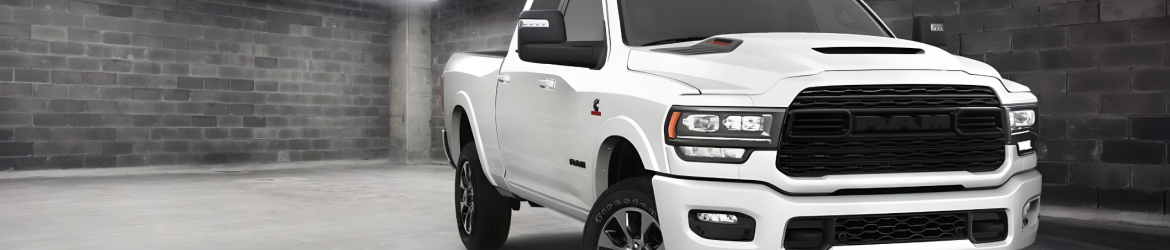 new white lifted truck